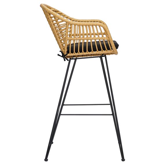 Стул барный Vetle Bent, ротанг, Bergenson Bjorn, фото , изображение 7
