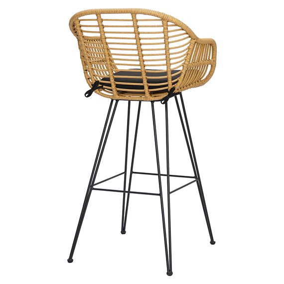 Стул барный Vetle Bent, ротанг, Bergenson Bjorn, фото , изображение 8
