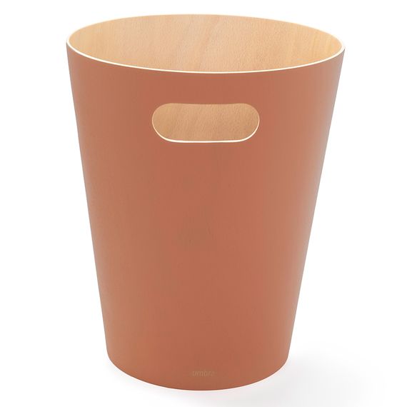 Корзина для мусора Woodrow, 7,5 л, коричневая, Umbra, фото , изображение 6