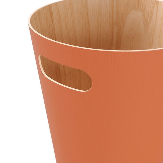 Корзина для мусора Woodrow, 7,5 л, коричневая, Umbra, фото , изображение 9