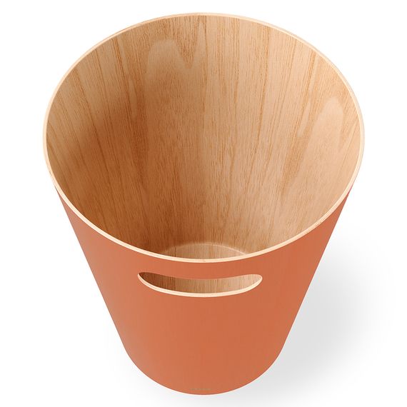Корзина для мусора Woodrow, 7,5 л, коричневая, Umbra, фото , изображение 8
