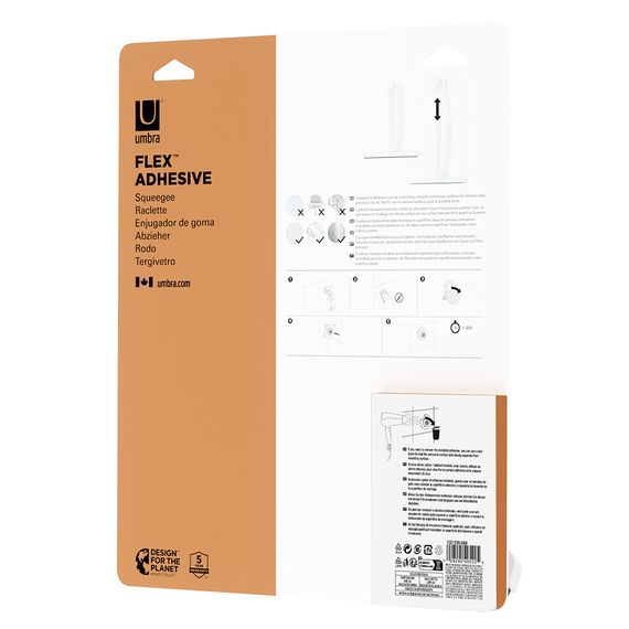 Скребок универсальный Flex Adhesive, белый, UMBRA, фото , изображение 10