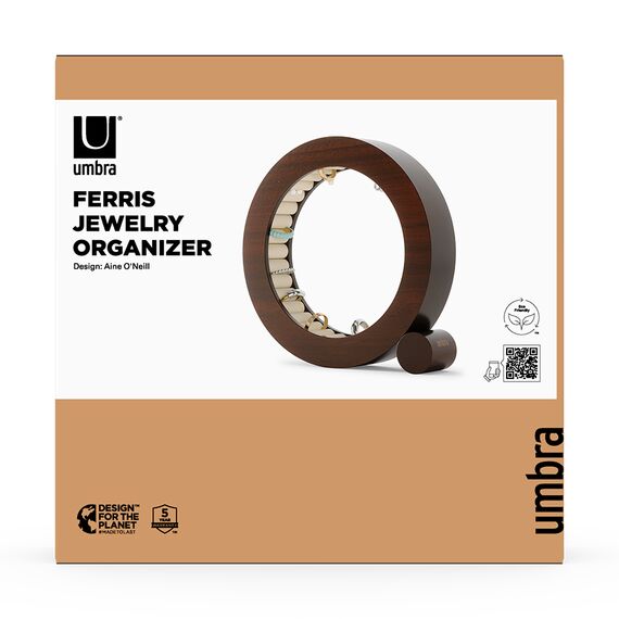 Органайзер для украшений Ferris,  19 см, орех, UMBRA, фото , изображение 11