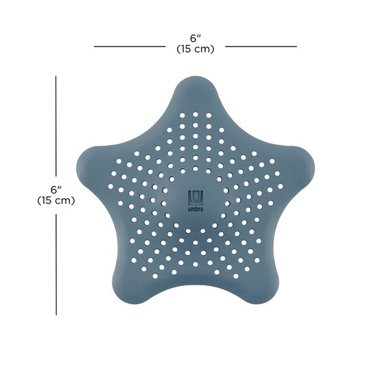 Фильтр для слива Starfish, серо-голубой, Umbra, фото , изображение 13
