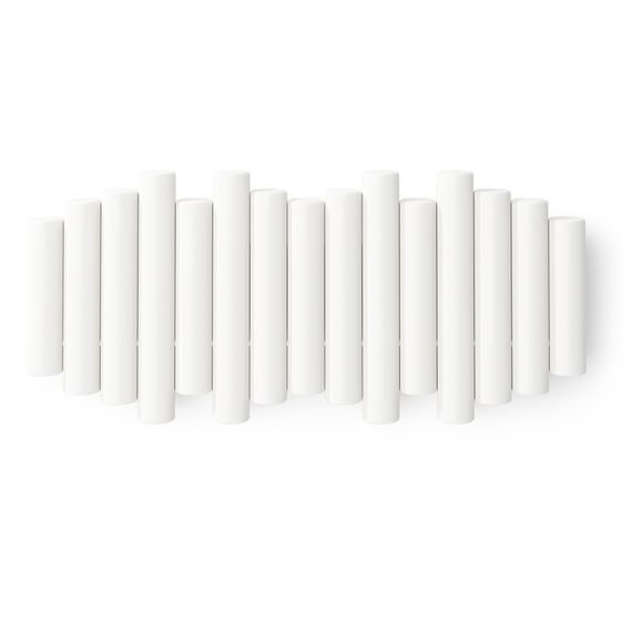 Вешалка настенная Picket, 5 крючков, белая, UMBRA, фото , изображение 8