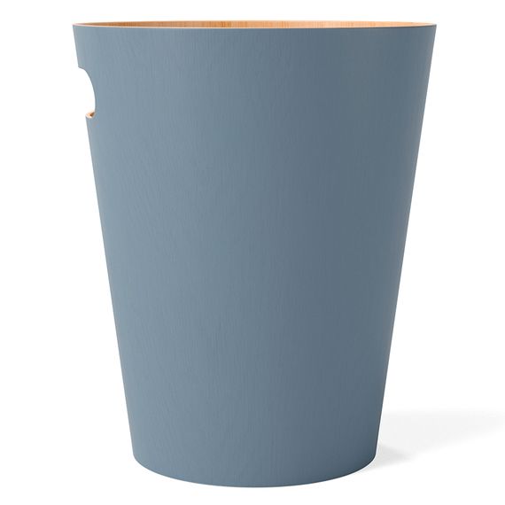 Корзина для мусора Woodrow, 7,5 л, серо-голубая, Umbra, фото , изображение 5