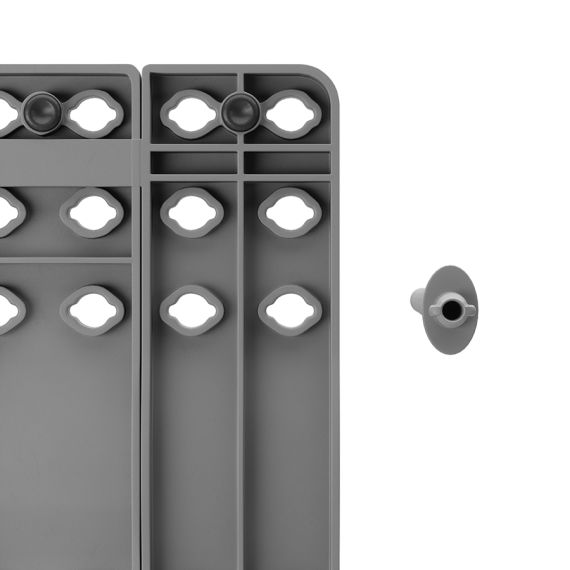 Органайзер для посуды и столовых приборов Peggy, 20х55 см, серый, UMBRA, фото , изображение 14