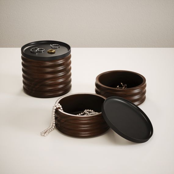 Шкатулка для украшений Tesora, черный орех, UMBRA, фото , изображение 5