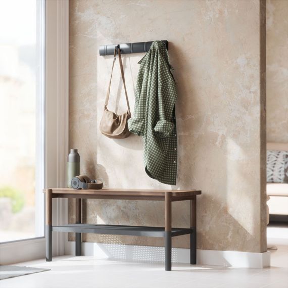 Вешалка настенная Flip, 50,8 см, 5 крючков, черная, UMBRA, фото , изображение 4