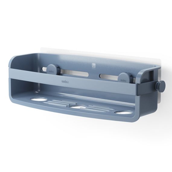 Органайзер для душа Flex Adhesive, голубой, UMBRA, фото 