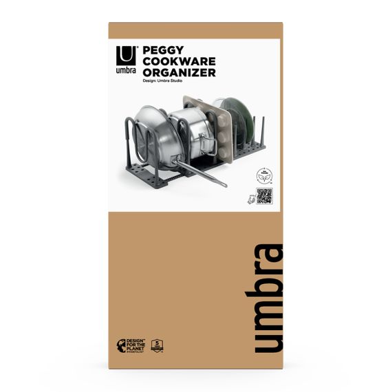 Органайзер для посуды и столовых приборов Peggy, 20х55 см, серый, UMBRA, фото , изображение 18