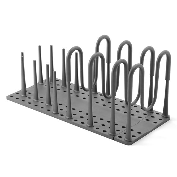 Органайзер для посуды и столовых приборов Peggy, 20х55 см, серый, UMBRA, фото 