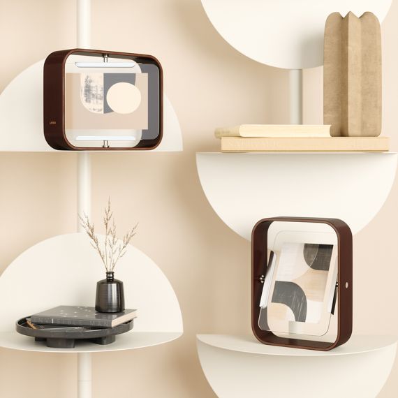 Фоторамка двусторонняя Bellwood, 16х22 см, состаренный орех, UMBRA, фото , изображение 9