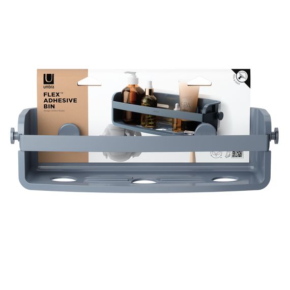 Органайзер для душа Flex Adhesive, голубой, UMBRA, фото , изображение 12