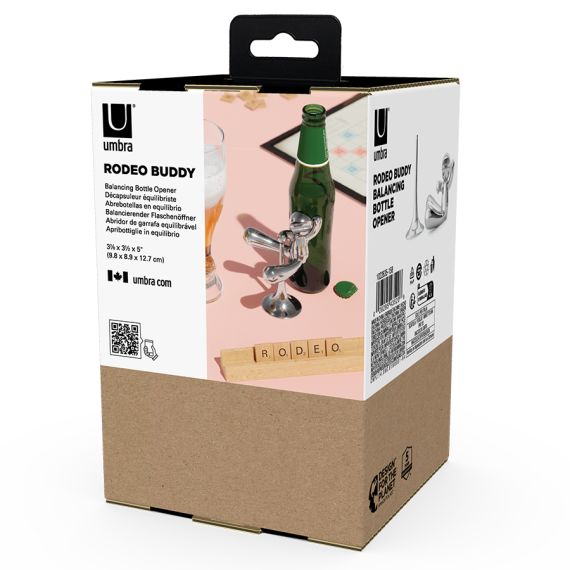Открывалка для бутылок Rodeo Buddy, хром, UMBRA, фото , изображение 18