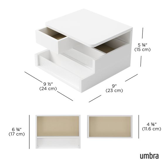 Шкатулка Malibu, белая, Umbra, фото , изображение 16