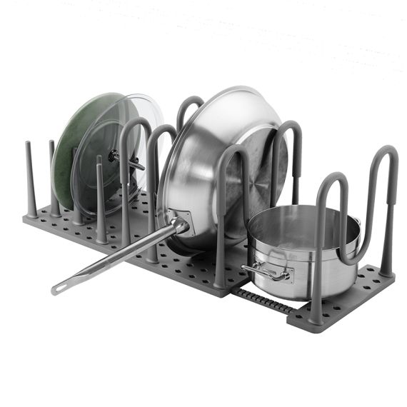 Органайзер для посуды и столовых приборов Peggy, 20х55 см, серый, UMBRA, фото , изображение 5