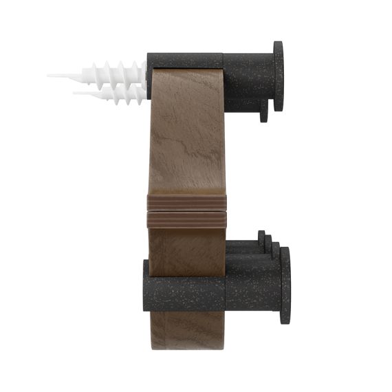 Вешалка настенная Montage, 6 крючков, черный/орех, UMBRA, фото , изображение 8