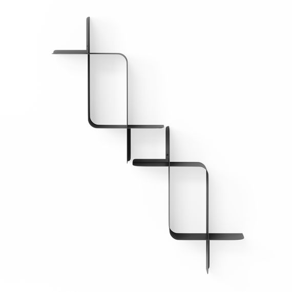 Набор металлических настенных полок Montage, 2 шт., черные, UMBRA, фото , изображение 6