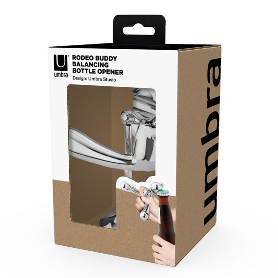 Открывалка для бутылок Rodeo Buddy, хром, UMBRA, фото , изображение 17