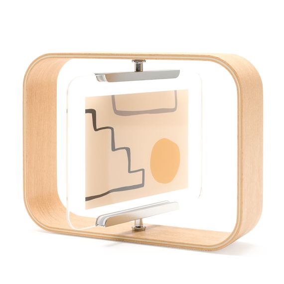 Фоторамка двусторонняя Bellwood,16х22 см, натуральное дерево, UMBRA, фото 