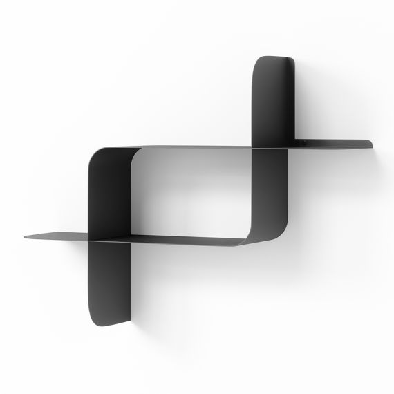 Набор металлических настенных полок Montage, 2 шт., черные, UMBRA, фото , изображение 8