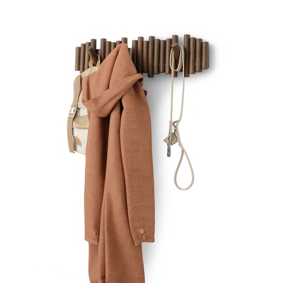 Вешалка настенная Picket, 8 крючков, состаренный грецкий орех, UMBRA, фото , изображение 5