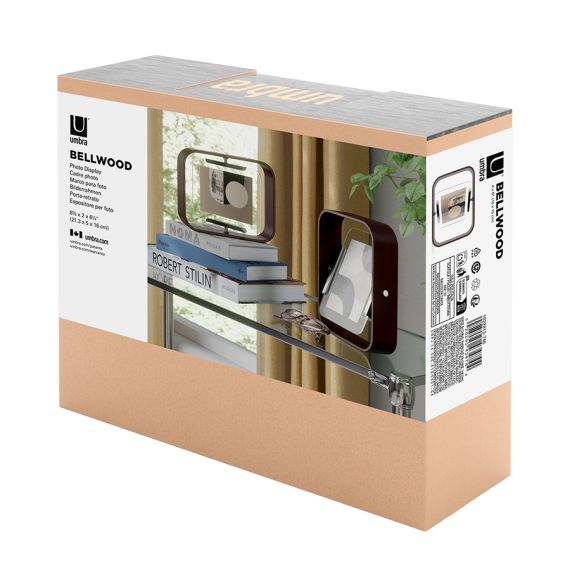 Фоторамка двусторонняя Bellwood, 16х22 см, состаренный орех, UMBRA, фото , изображение 17