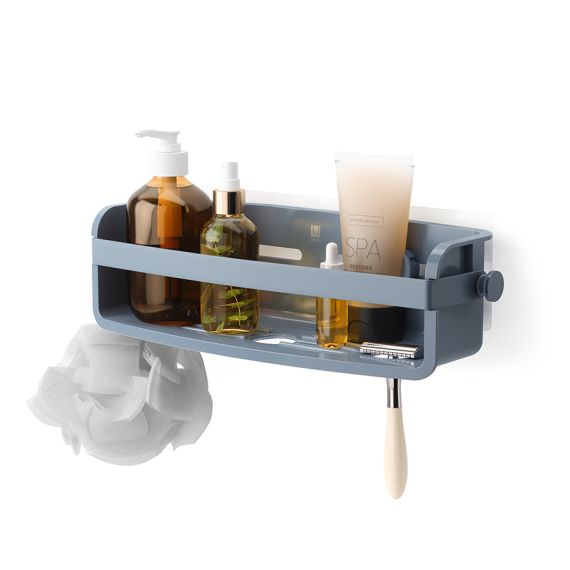 Органайзер для душа Flex Adhesive, голубой, UMBRA, фото , изображение 6