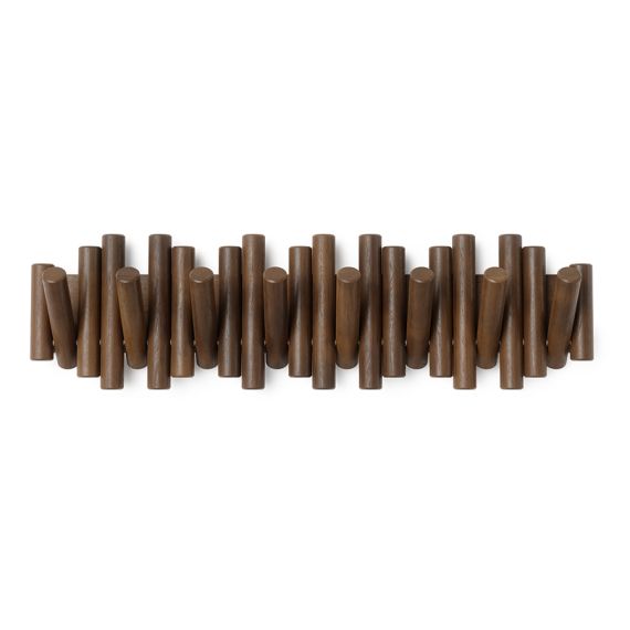 Вешалка настенная Picket, 8 крючков, состаренный грецкий орех, UMBRA, фото , изображение 8