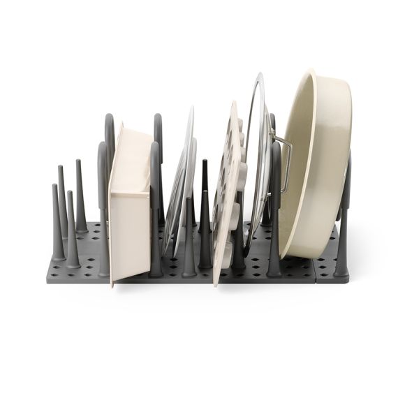 Органайзер для посуды и столовых приборов Peggy, 20х55 см, серый, UMBRA, фото , изображение 6