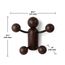 Вешалка Woody, черный-орех, Umbra, фото , изображение 13